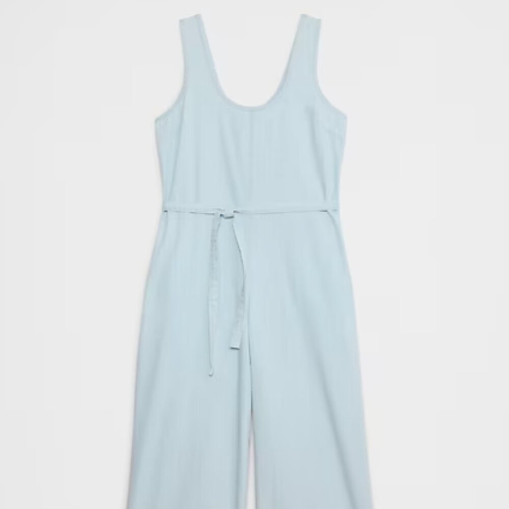 Denim Wide-Leg Jumpsuit